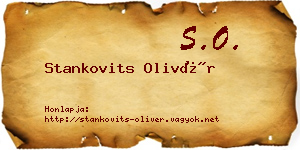 Stankovits Olivér névjegykártya